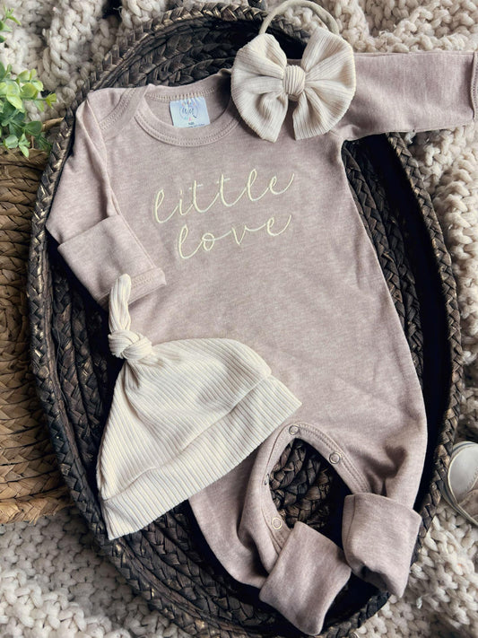Baby Romper | Girl or Boy Outfit Little Love - Valentine: Preemie / Romper Only