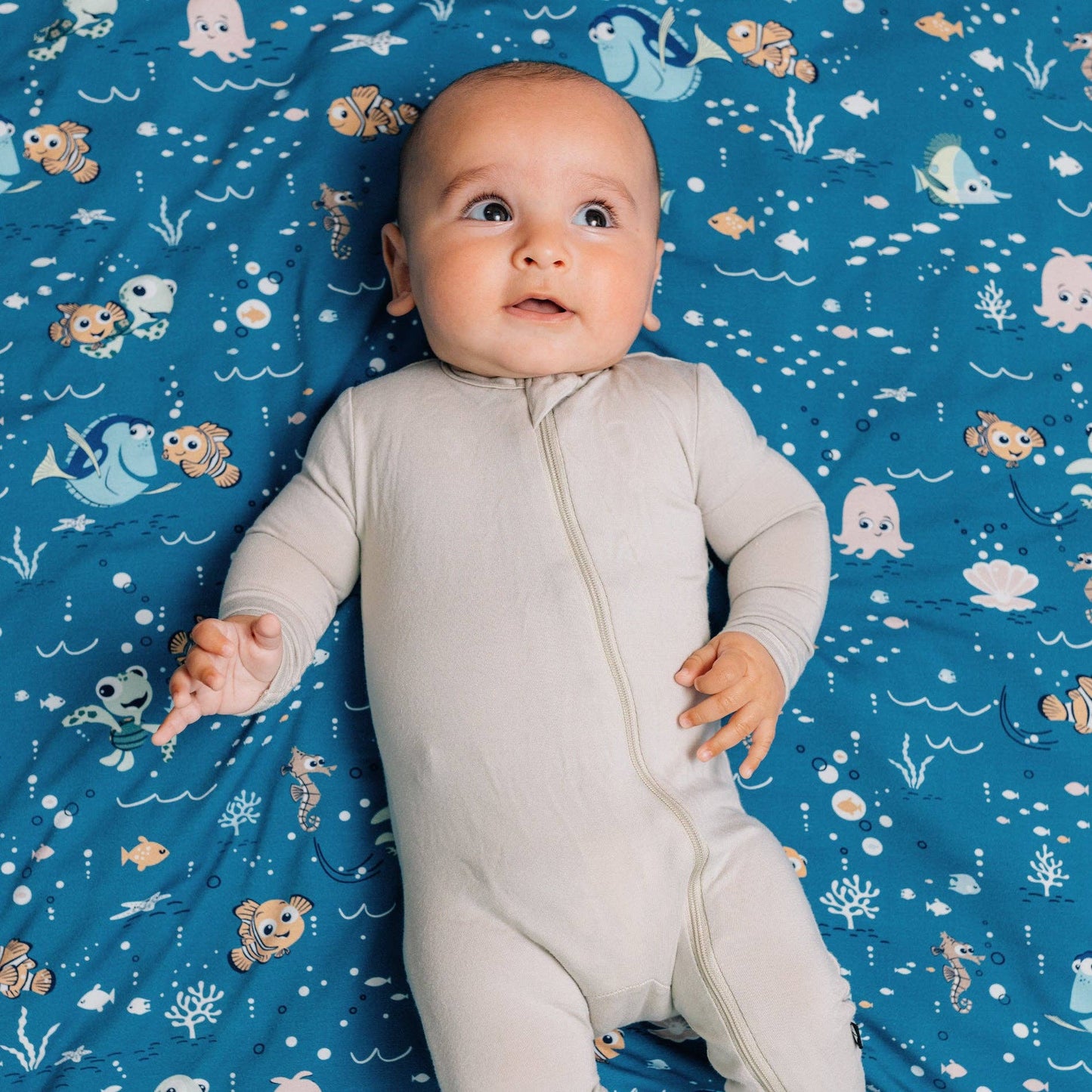 Disney and Pixar Finding Nemo Swaddle Receiving Baby Blanket