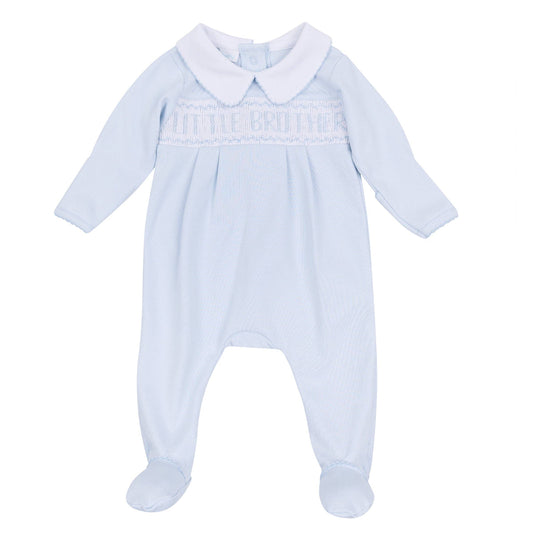 Magnolia Baby Little Brother Smocked Footie