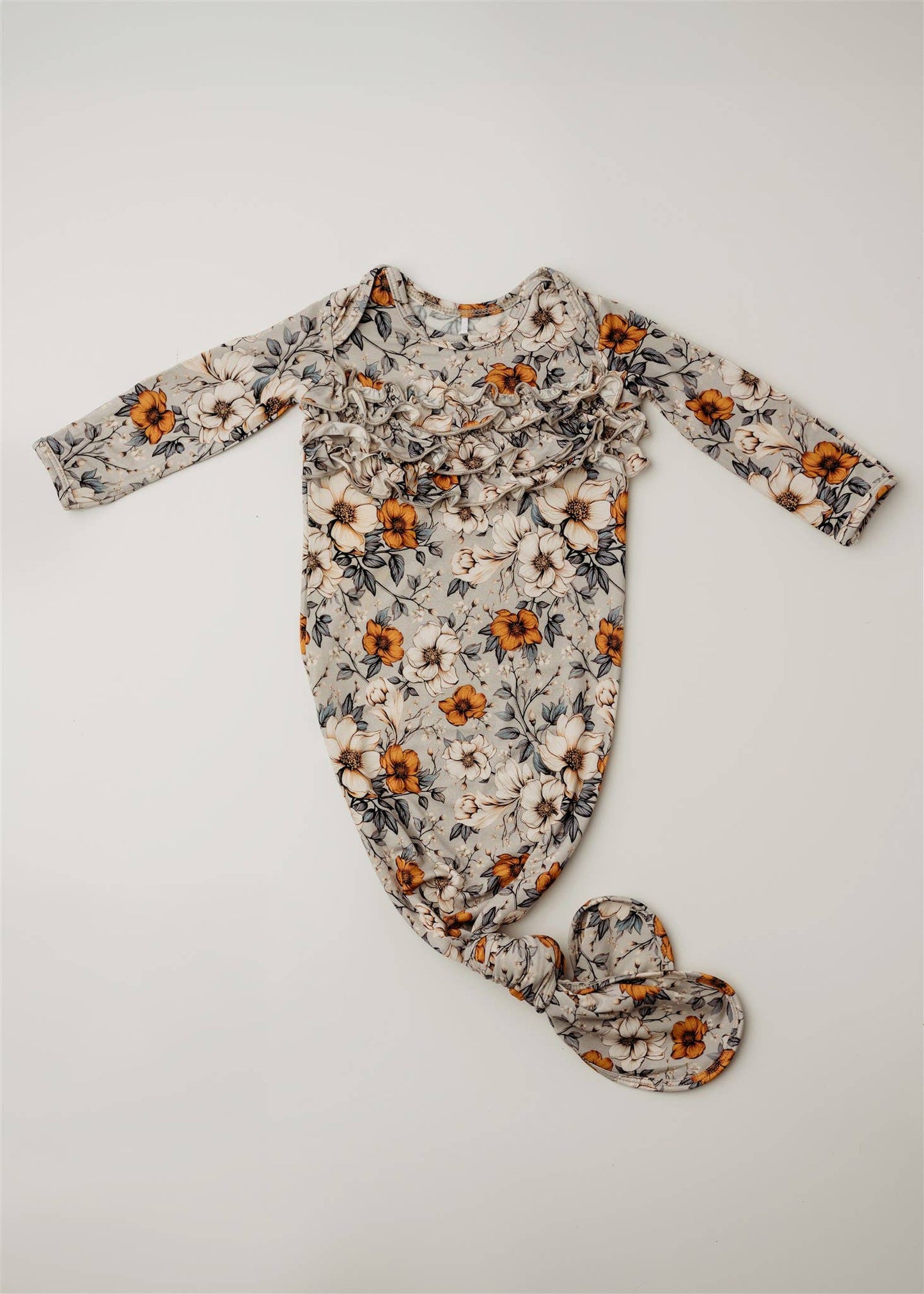 Amber Gardens Knot Gown: NB/0-3M