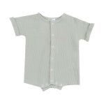 Angel Dear Solid Muslin Desert Green Dolman Henley Shortall