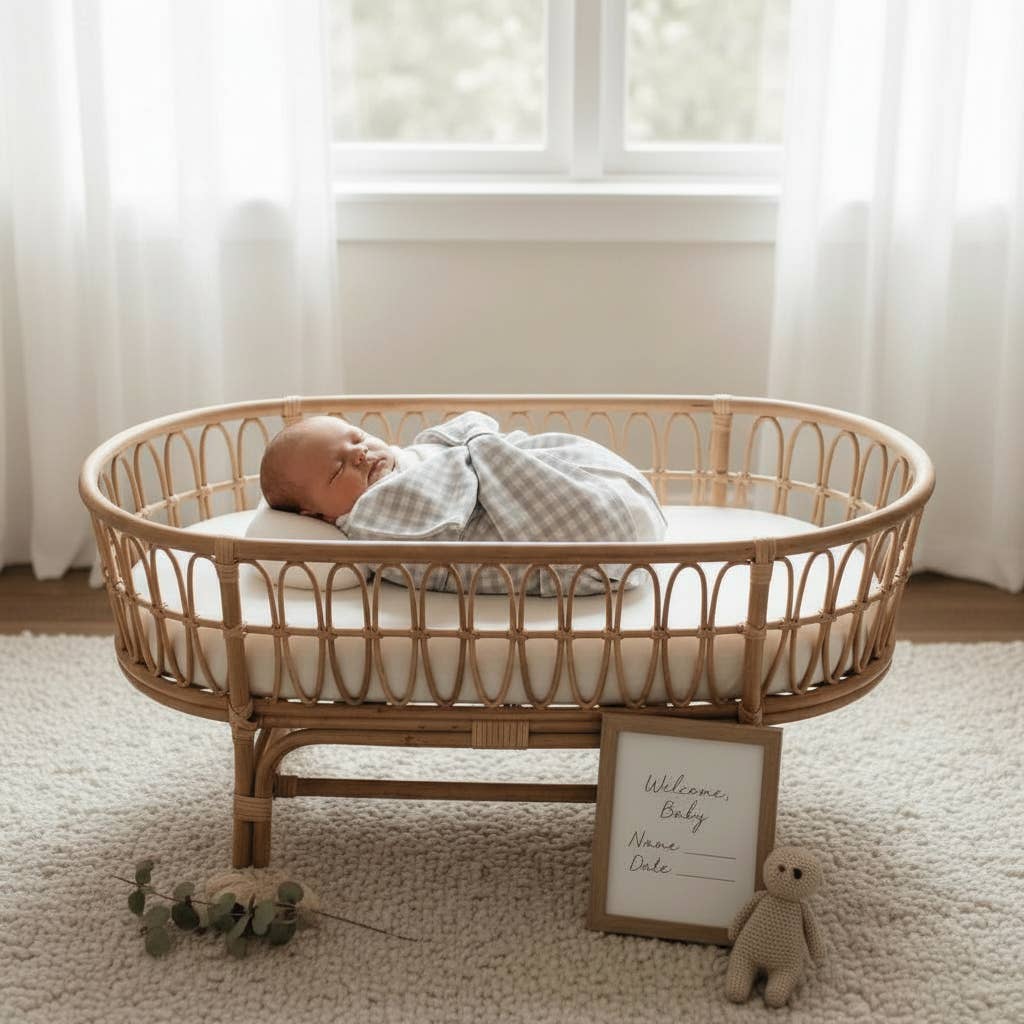 Newborn Swaddle Sash Maternity Sash with Big Bowknot Plaid: Blue