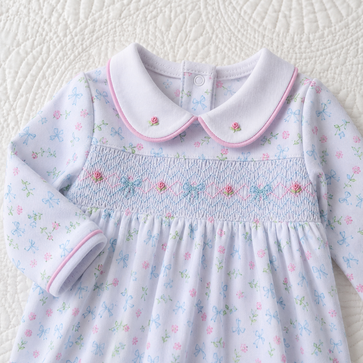 Magnolia Baby Evelyn's Classics Smocked Footie