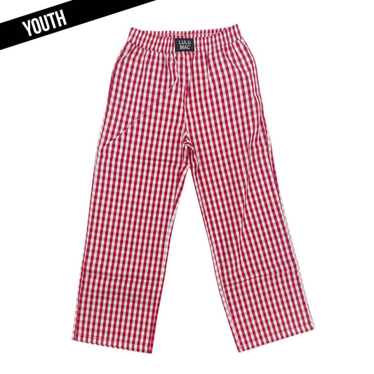 Lulu Mac - Red Gingham - Kids Pants