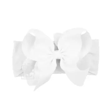 Beyond Creations-Wide Headband W/Classic Grosgrain Bow