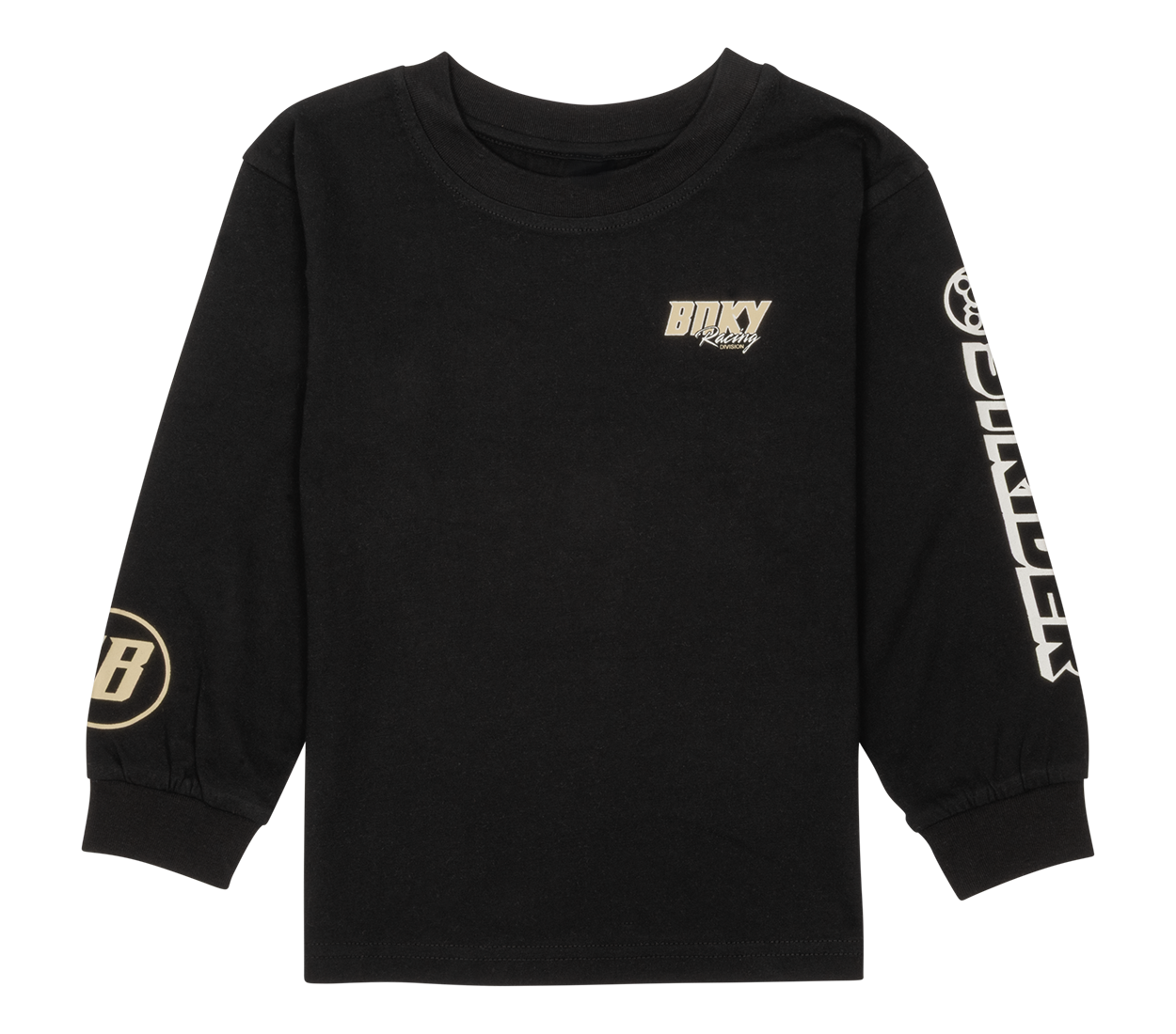 Kids Graphic T-Shirt BNKY Racing LS: Black / 8/S
