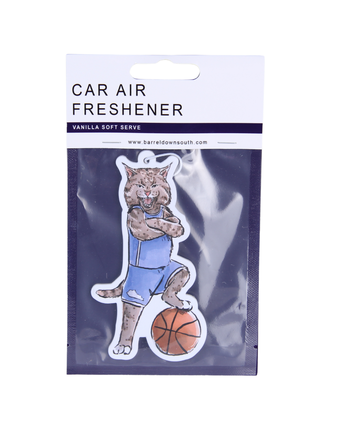 Standing Wildcat with Basketball Kentucky Air Freshener