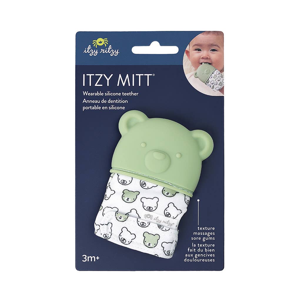 Itzy Mitt™ Silicone Teething Mitts: Highland Cow