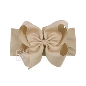 Beyond Creations-Wide Headband W/Classic Grosgrain Bow