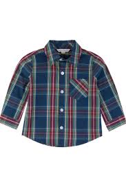 Rufflebutts- winter nights plaid long sleeve button down