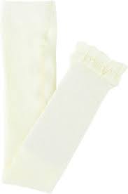 Rufflebutts- ivory footless ruffle tights