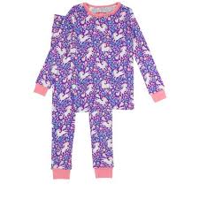 Rufflebutts- unicorn long sleeve ruffle ls pj set