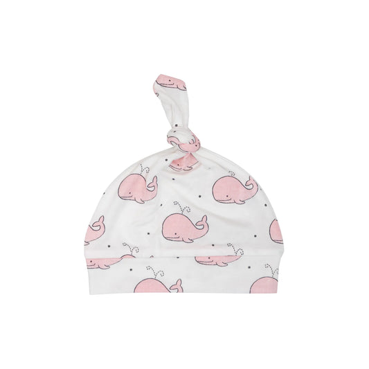 Angel Dear- Bubbly Whale Pink Knotted Hat