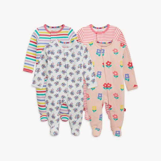 Cloudstretch Footie BNDL 4 PCK