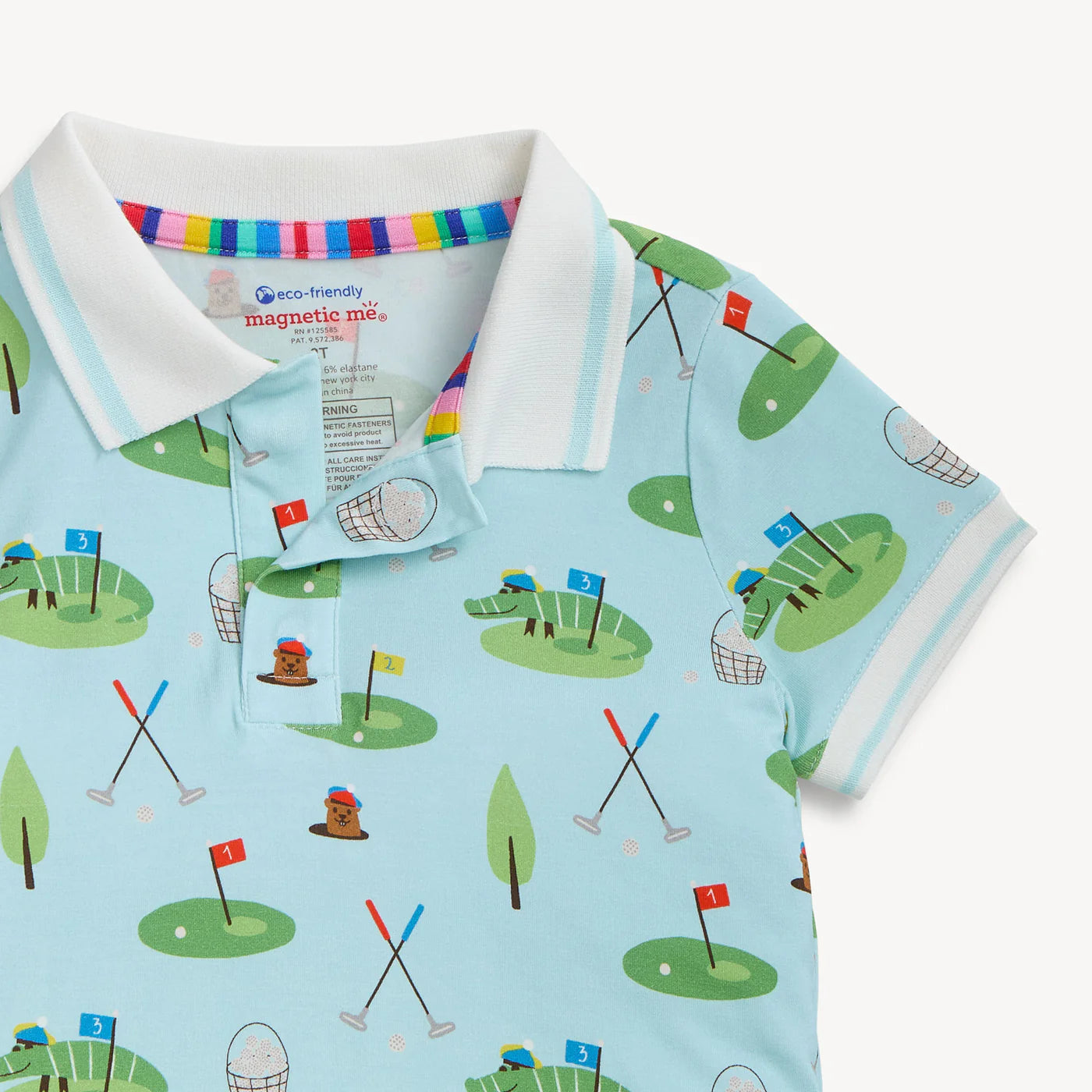 Gopher It Modal Mag S/S Polo Collar Short Set