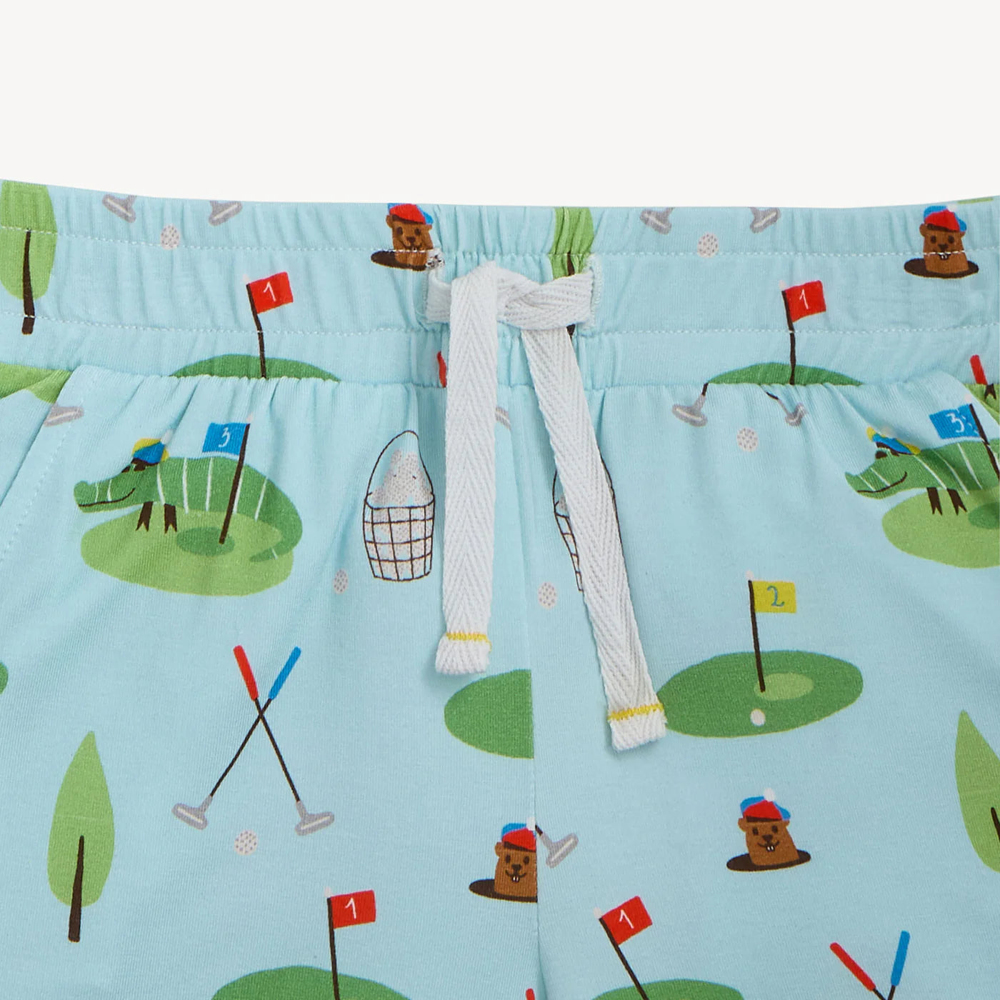 Gopher It Modal Mag S/S Polo Collar Short Set