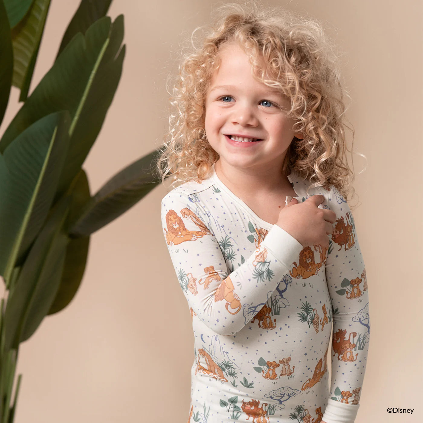 Lion King Modal L/S Long Pant PJ Set