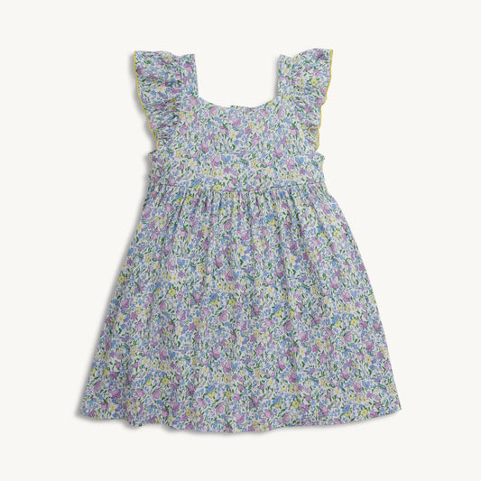 Lavina Modal Square Neck Ruffle SLV Dress