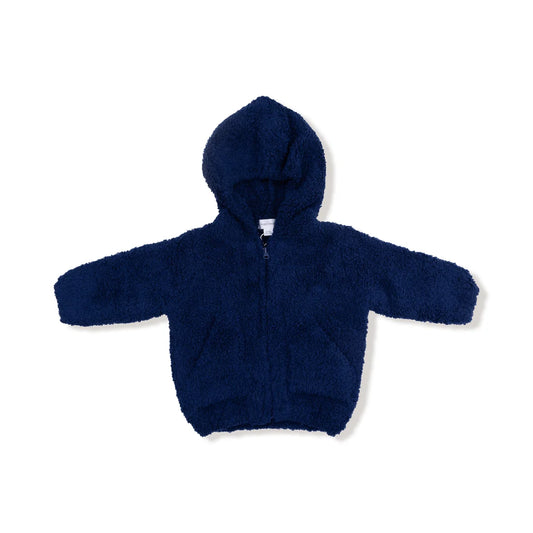 Angel Dear Chenille Navy Hooded Jacket