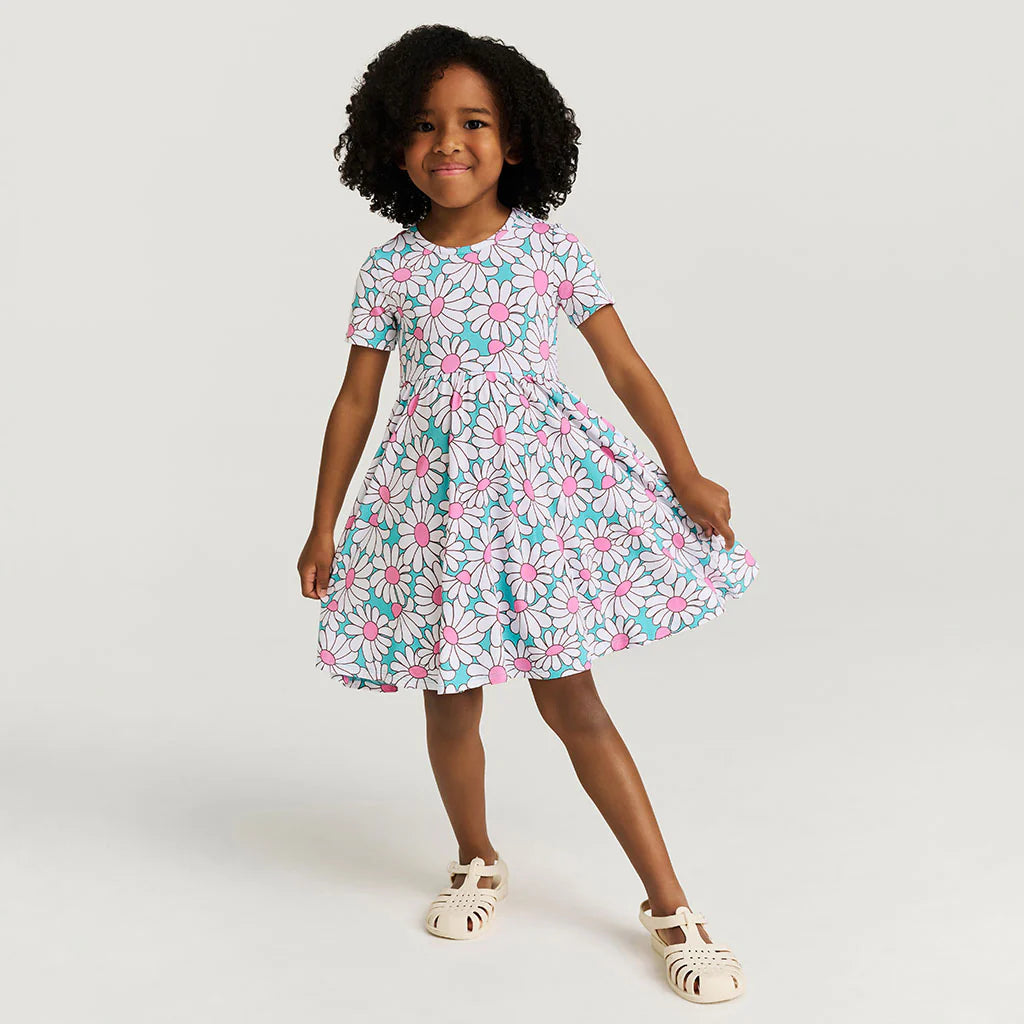Posh Peanut Retro Daisy Twirl Dress