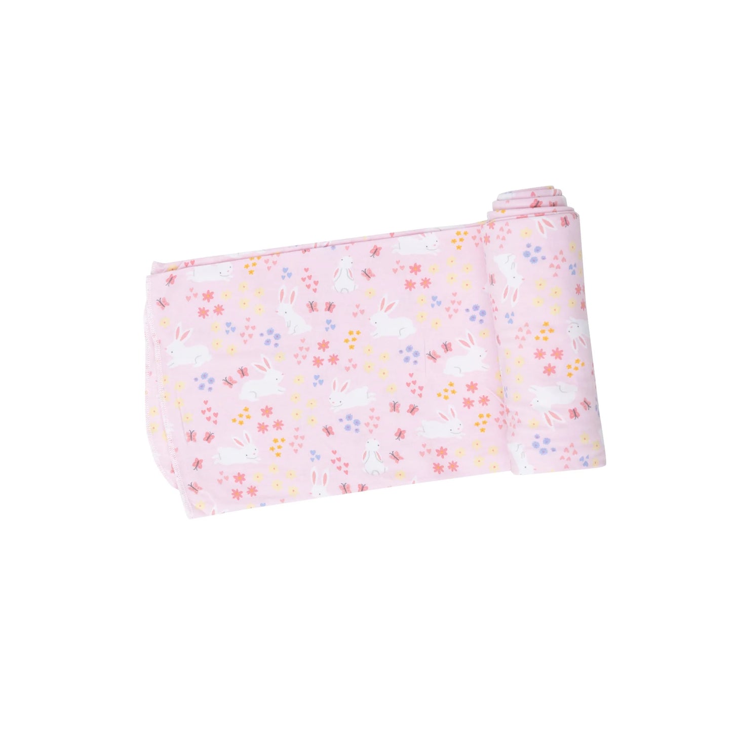 Angel Dear- Bunny Meadow Swaddle Blanket