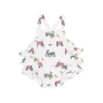 Angel Dear Tractors And Friends Pink Ruffle Sunsuit
