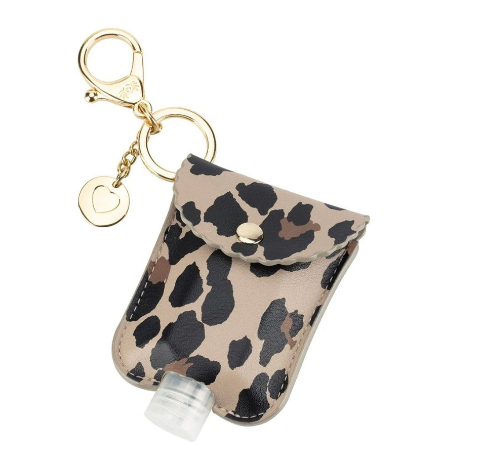 Itzy Ritzy Leopard cute n clean Hand Sanitizer charm keychain